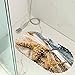 Produktbild Duschmatte Strandmuschel, Seestern, Sommer 35x70cm Badematte Mit Saugnäpfen Badematte PVC Badematte Anti-Rutsch (Muster 01)