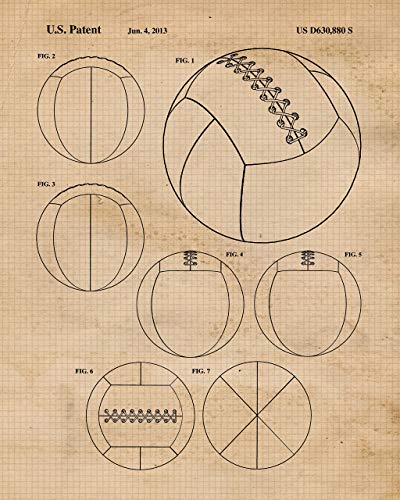 Vintage Cross Fit Patent Art Poster Prints, Set of 6 (8x10) Unframed Photos, Great Wall Art Decor Gifts Under 20 for Home, Office, Garage, Man Cave, Gym, Student, Teacher, Coach, Trainers, Fan