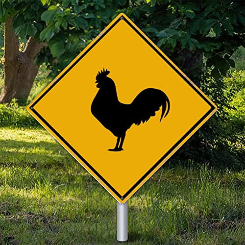 Plaque de poulet Chicken Xing pour décorer le jardin et sécuriser les abords du poulailler