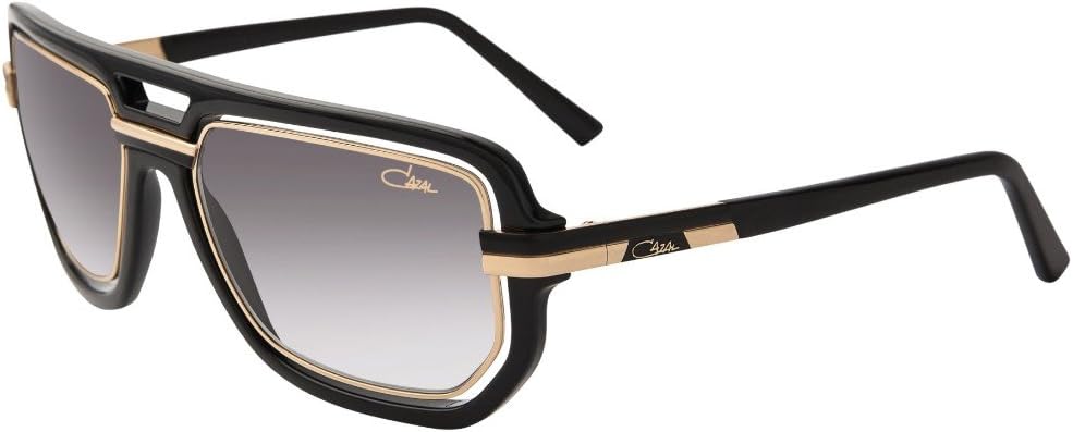 Cazal 9064 Sunglasses 001SG Black-Gold/Grey Gradient Lens 58 mm