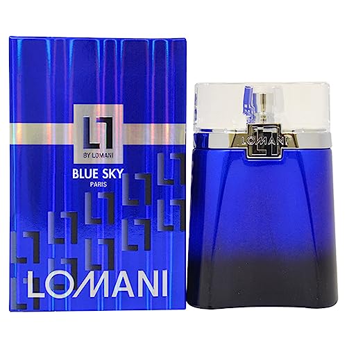 Image of Lomani Eau de Toilette Spray for Men, Blue Sky, 3.3 Ounce