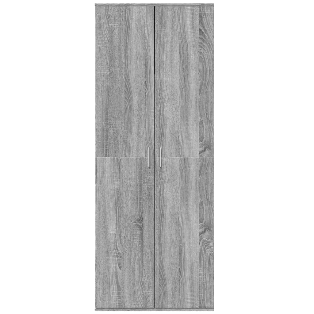 Credenza Grigio Sonoma 70x35x180 cm in Legno Multistrato,Mobiletto Multiuso,Credenza,Credenza Cucina Salvaspazio,Credenza Soggiorno Moderno,Credenza Soggiorno-3276663