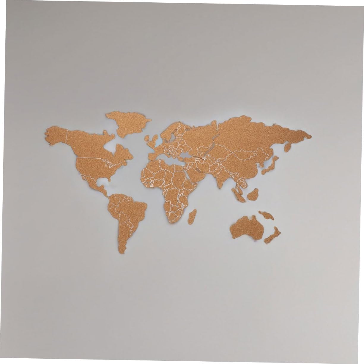 SUPVOX Cork Board Map Travel Map Decor DIY Tiles Bulletin Board Wall Art Decorative