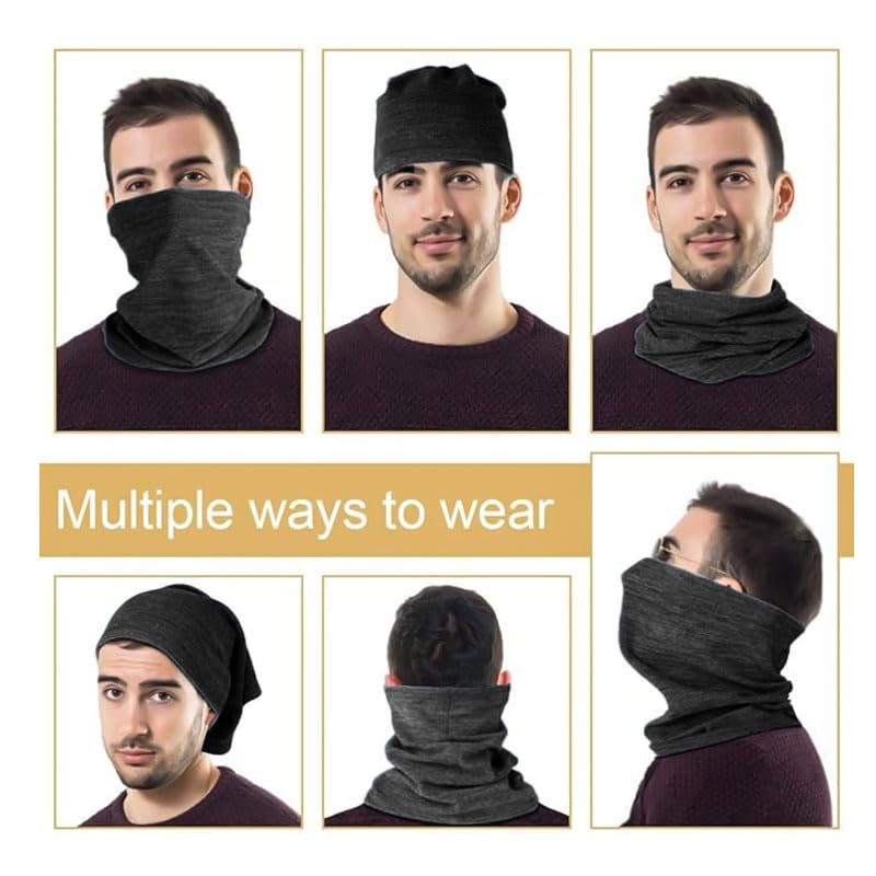 Winter Neck Warmer Gaiter Fleece Windproof Face Mask Cover Scarf for Men & Women for Cold Weather Skiing Hiking4