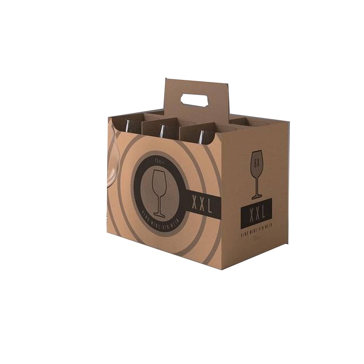 Acan Tradineur - Pack de 6 Copas - Modelo XXL - Capacidad: 730 ml - Ideal para Vino - Aptas para lavavajillas - Tamaño Aprox: Ø 7,2 x 22,5 cm