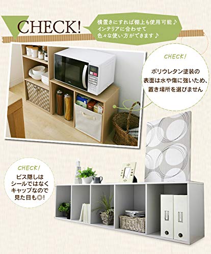 Amazon｜【2個セット】 カラーボックス 2段 A4サイズが入る 収納