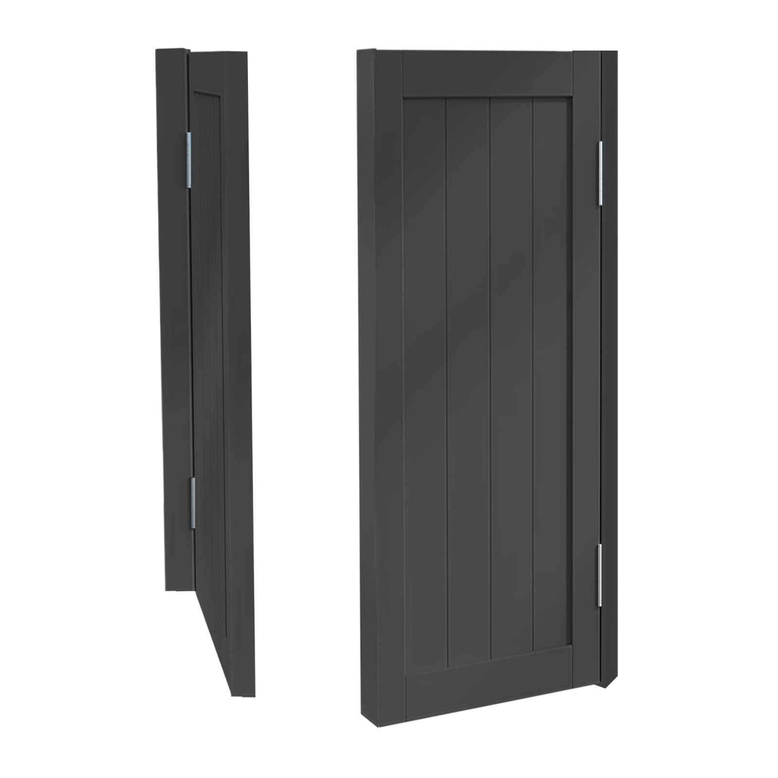 Porte Interne In Legno, Porte del Caffè Oscillanti, Porta a battente, 2 ante Porte da Saloon, Chiusura Automatica, Porte Interne for Partizione Bancone Entrata Ristorante(Nero,74 * 100cm)