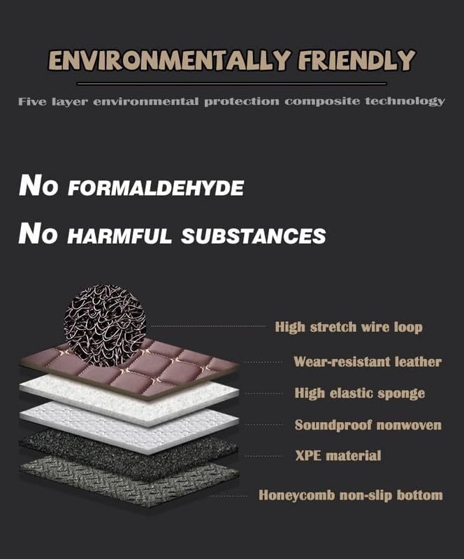 Image of 7D Premium Leatherette Car Foot Mat| Luxurious & Elegant Look | 100% Waterproof and Dust Proof | Custom Fitted 7D Car Floor Tray Mat for Toyota Hilux 2026 (Full Black)
