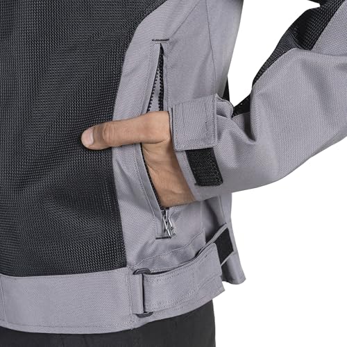 Image of HARLEY-DAVIDSON X Bold Edge Riding Jacket for Men | Polyester with Breathable Mesh Lining | Reflective Prints, Pre-Curved Sleeves & Protector Compartments | Comfortable & Stylish Motorcycle Jacket