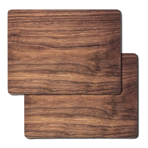 TIENDA EURASIA – Salvamantel Individual | Pack de 2 Unidades | Salvamanteles | Corcho Natural | Varios Tamaños | Redondo y Rectangular (Madera 40x30 cm)