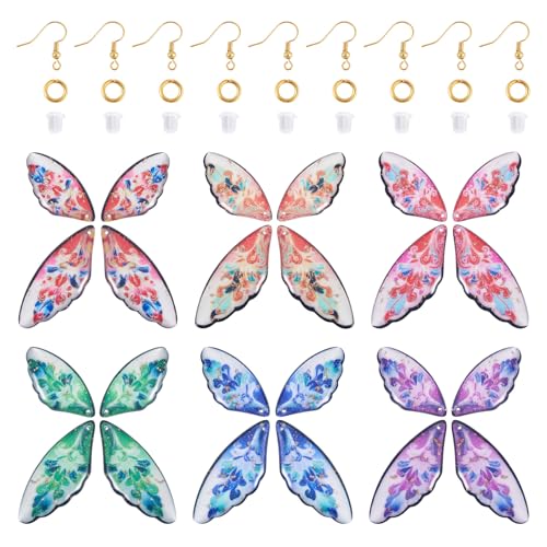 Breloques en résine papillon FASHEWELRY avec crochets pour fabrication de bijoux DIY