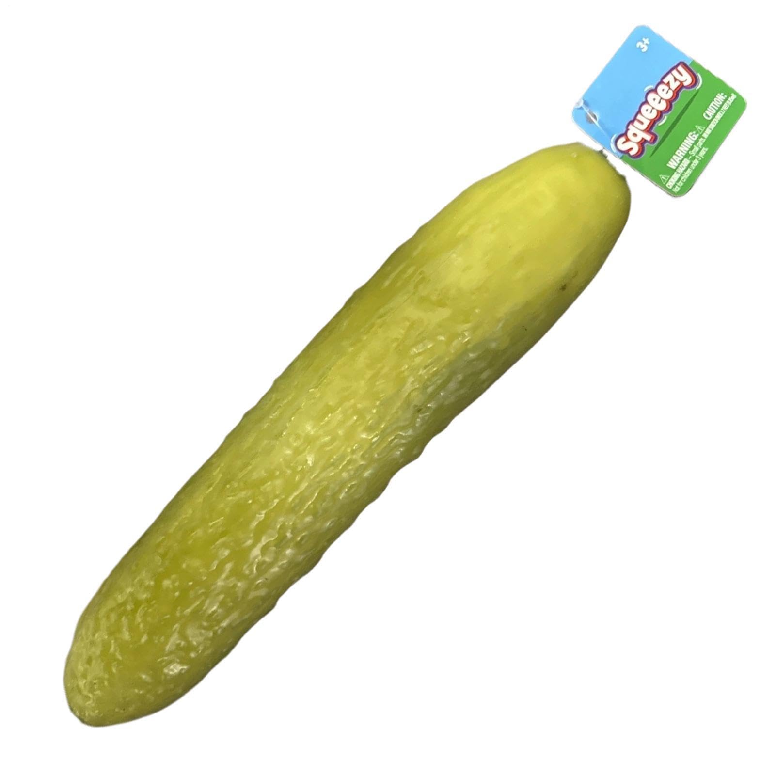 Pickle Mushy, Jumbo Mushies, Squeezy Mushy, 25cm 9.84inch, Soft Funny Stress Relief,Pickled Cucumbers Fidget Sensory Toys,for Boys Girls Men Women Students Home Office