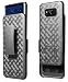 Aduro Samsung Galaxy S8 Holster Shell Case - Combo Series, Super Slim Shell Case with Built-in Kickstand and Swivel Belt Clip Holster for Samsung Galaxy S8 (NOT Plus)
