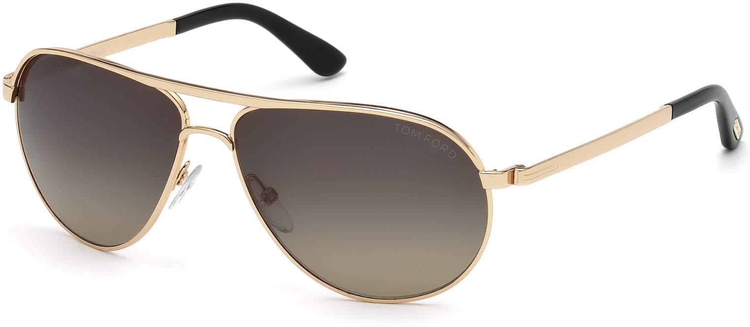 Tom Ford FT0144 Marko Aviator Sunglasses for Men + BUNDLE with Designer iWear Eyewear Care Kit