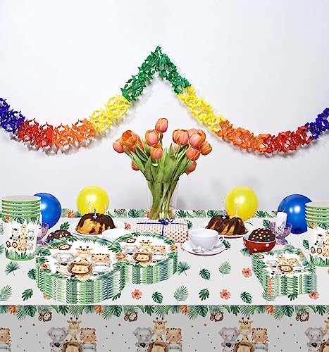 Decorazioni di compleanno della giungla stoviglie