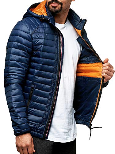 Indicode Herren Aguillar Steppjacke in Daunenjacken-Optik | Winterjacke...