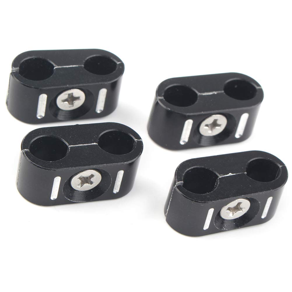 Newsmarts CNC Motorcycle Brake Throttle Cable Clamp Clip Holder Organizer Wire Line Clamp for Harley Touring for Softail 1984-2023