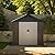 Patiowell 8 x 6 ft Outdoor Storage Shed with Floor and Light, Heavy Duty Resin Shed with Combination Lock, Easy-Assemble with Fewer Screws, All Weather Plastic Shed for Backyard, Patio, Garden, Pool