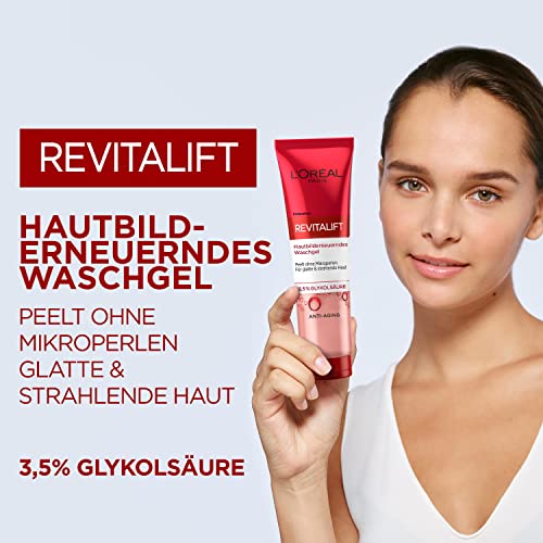 L'Oréal Paris Hautbilderneuerndes Waschgel mit 3,5% purer Glykolsäure, Anti-Aging Gesichtsreinigung für einen… - Image 3