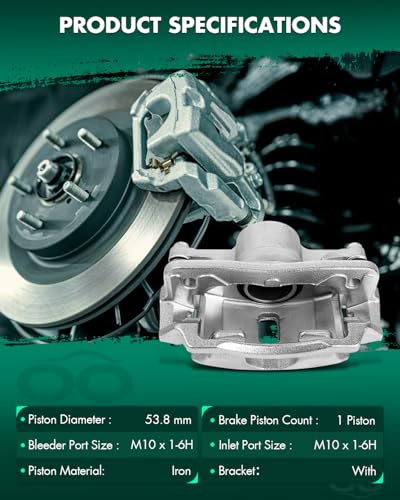 Image of SCITOO Front Left+Right Brake Calipers With Bracket 19B1832 19B1833 Compatible For Acura EL 1997-2000 For Honda Civic 1996-2011 For Honda Insight 2010-2014