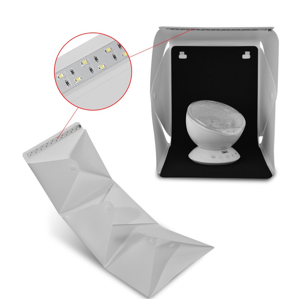Vbestlife Mini zestaw namiotów do studia fotograficznego 20 x 24 cm przenośny składany mini studio fotografia zestaw namiotów z 4 kolorami tła