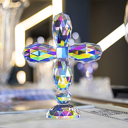 QFkris-7-Crystal-Cross-Standing-Decorative-Glass-Crosses-for-Table-Shelf-Tabletop-Home-Decor QFkris 7 Crystal Cross Standing Decorative Glass Crosses for Table Shelf Tabletop Home Decor
