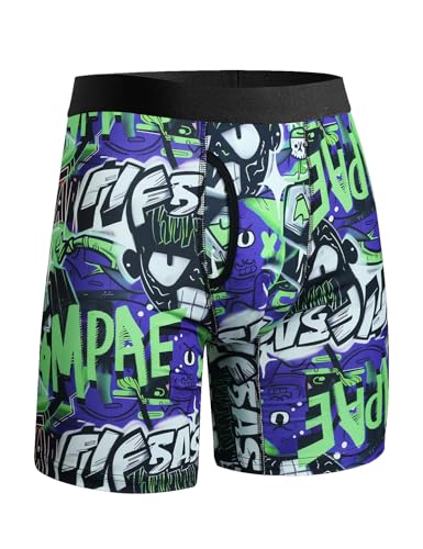 Men's Underwear Boxer Briefs for Men Moisture Wicking & Breathable No Ride Up Boxer Briefs Multipack4