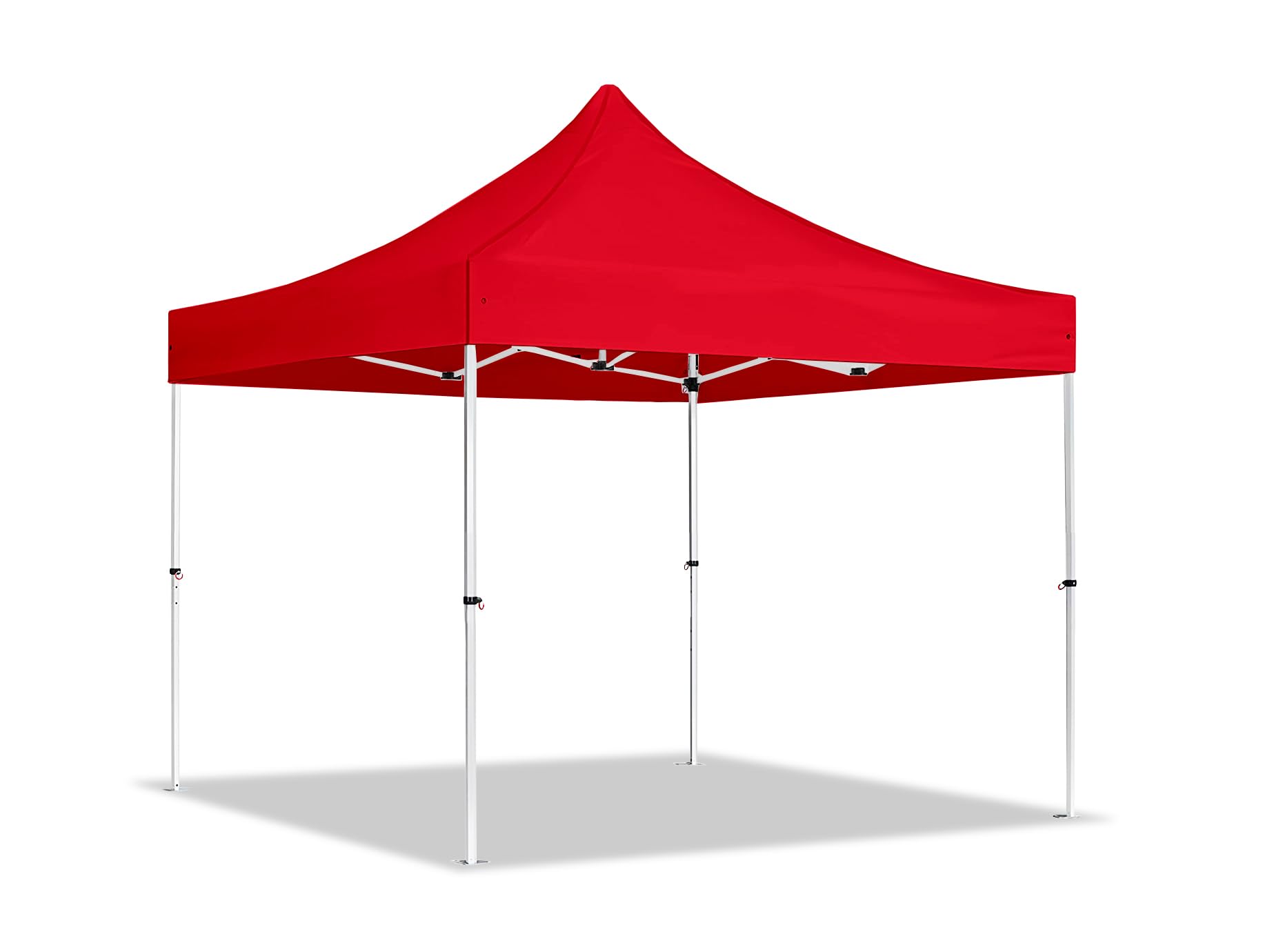 3x3m Pop Up Gazebo Classic PES red - 30mm Strong Steel Frame, 700N Waterproof Canopy