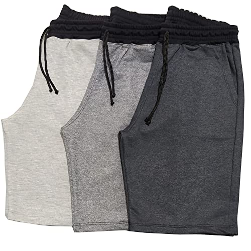 Kit 3 Bermudas Moletom Masculino Short Academia (G)