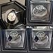 Homend Single Watch Winder in Black Leather, Quiet Japanese Mabuchi Motor, Battery (not Included) Powered or AC Adapter