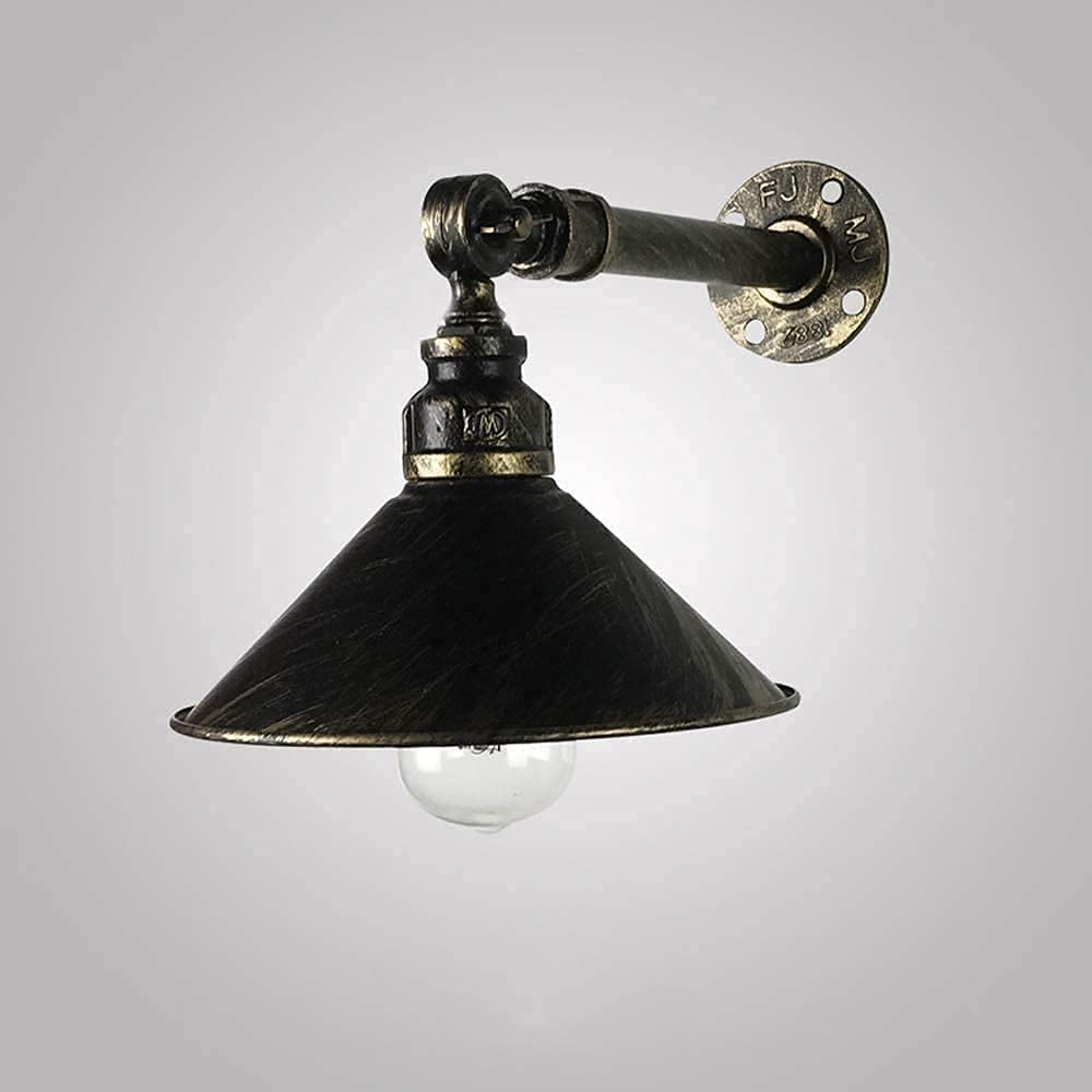 ZHAOHUANAmerican Water Pipe Wall Light Retro Swing Arm Wall Lamp Traditional Industrial LOFT Barn Lighting Country E27 Iron Wall Sconce