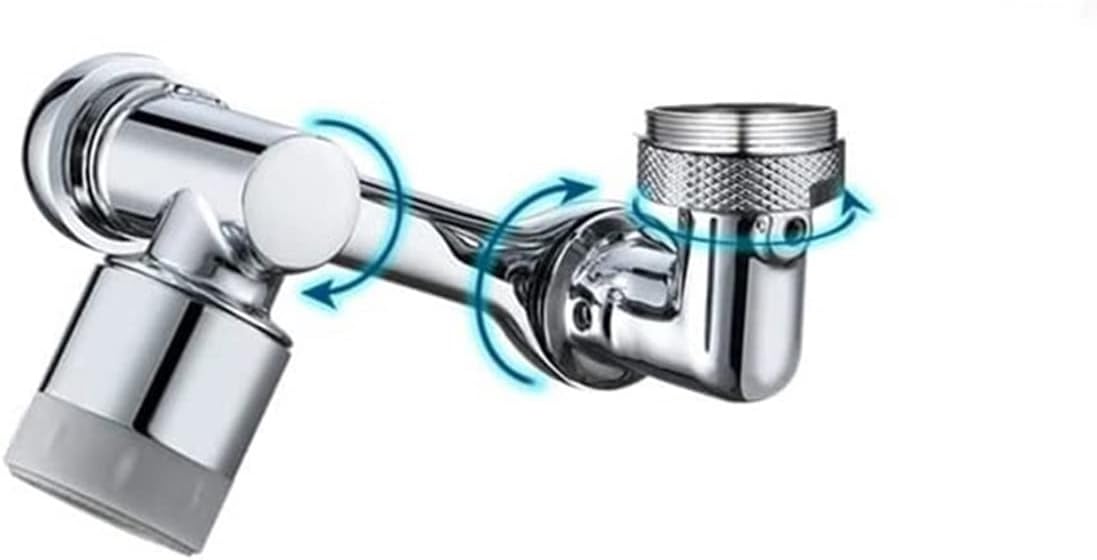 Rotate Swivel Faucet Aerator 1080° Universal Faucet Extenders Aerator Washbasin Tap Extension Splash Filter Bubbler Nozzle Robotic Arm Kitchen Tap Extend