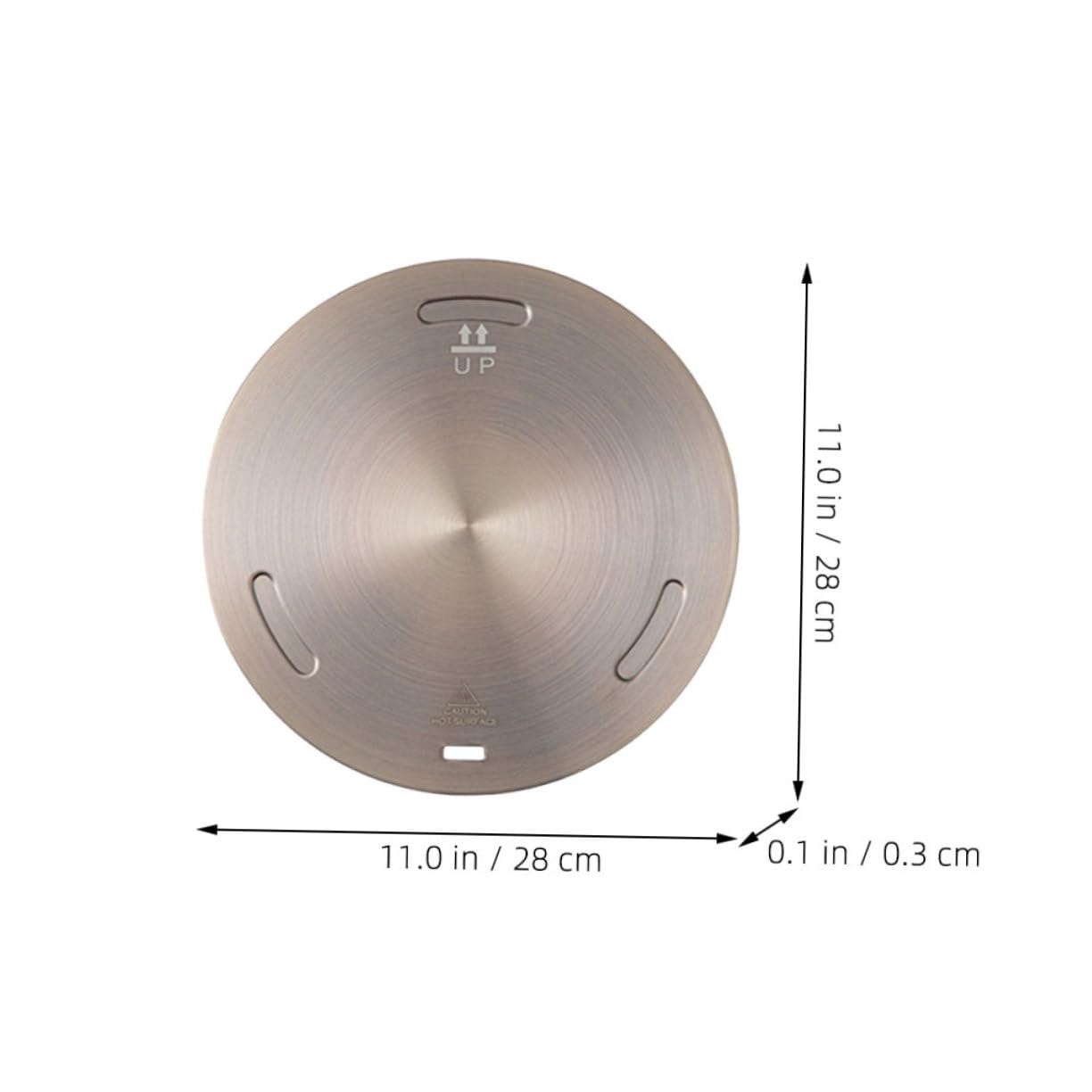 GRIRIW 1Set Thermal Guide Plate Heat Converter Disk for Induction Cooker Gas Stove Efficient Heat Distribution for Cooking Stewing