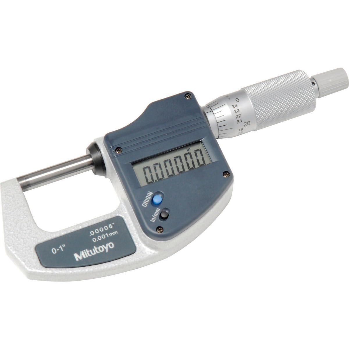 Mitutoyo 293–831–30 Digimatic Micromètre, 0 Mm-25 mm/0 - 2,5 cm