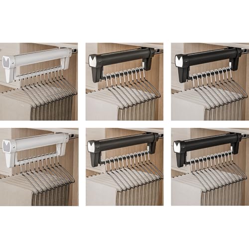 Tringle de rangement extensible vêtements armoire dressing - 5