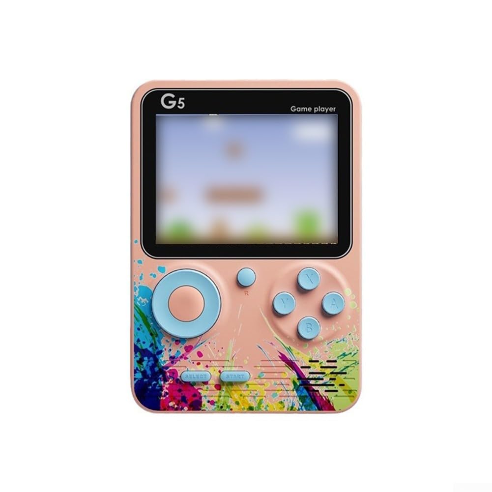 Nostalgia Awaits For G5 Portable Game System Loaded with 500 Classics and Supports AV Output (for PINK)