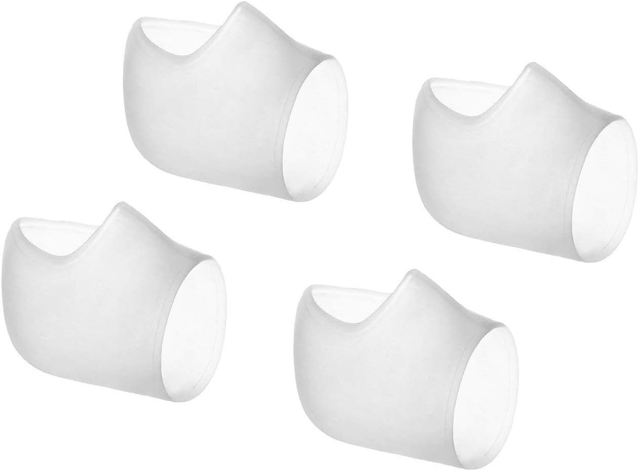 Silicone Heel Cushion 2 Pairs (4 pcs), Plantar Fasciitis Foot Sleeve, Comfortable Protective Heel Protector to Instantly Relieve Pain and Pressure, Protect Bone & Heel Spurs