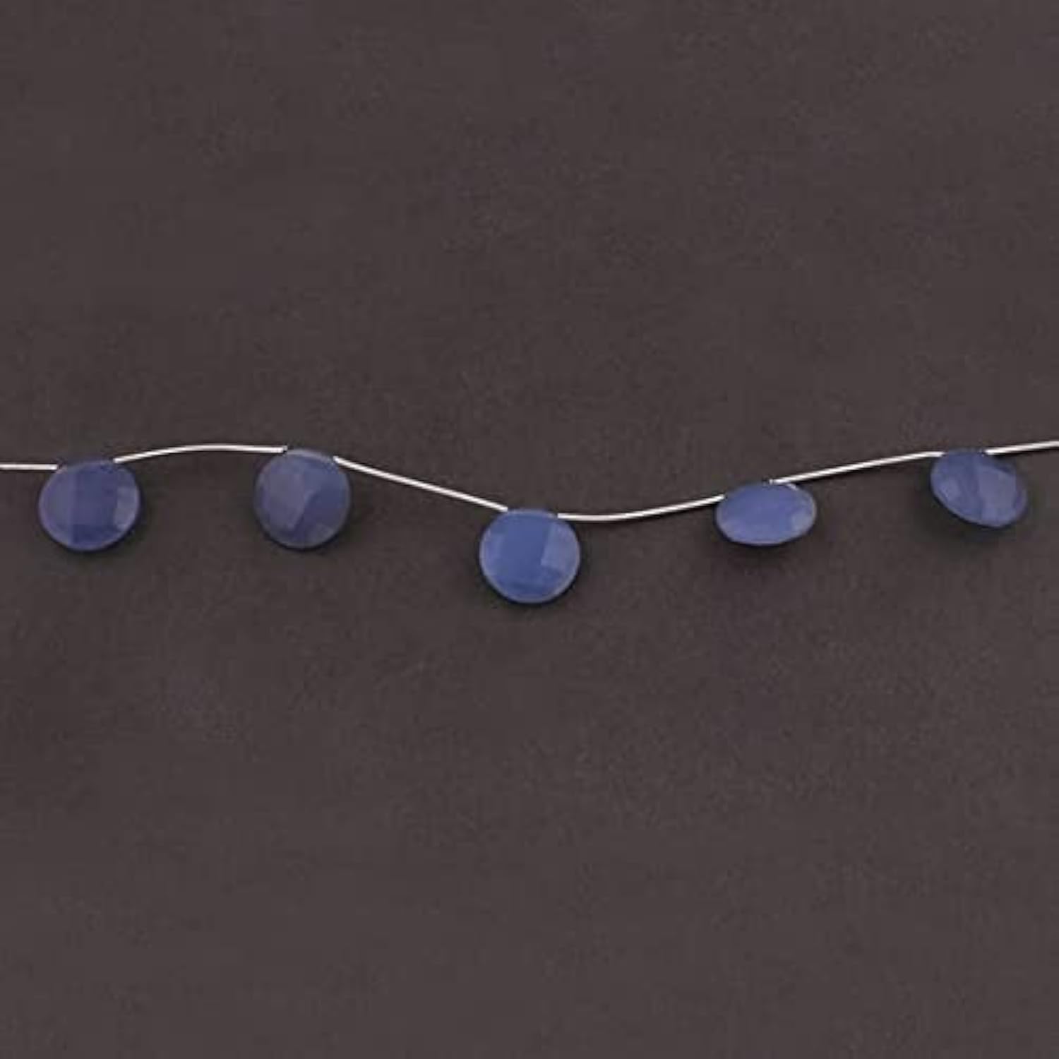 Perles de chalcédoine lavande naturelle facettées rondes de 16mm pour création de bijoux