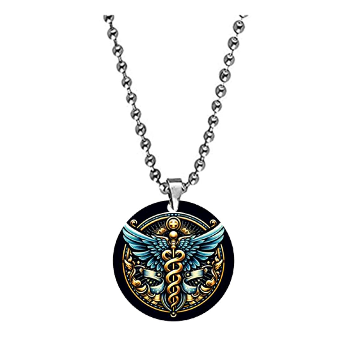 Ab Sab Doctor Medical 3D Sign Bead Chain Religious Pendant for Men and Women-image-12