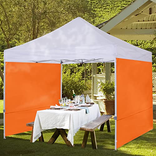 Image of COOSHADE SunWall for 10x10 Pop up Canopy Tent, 1 Pack Sidewall Only Orange