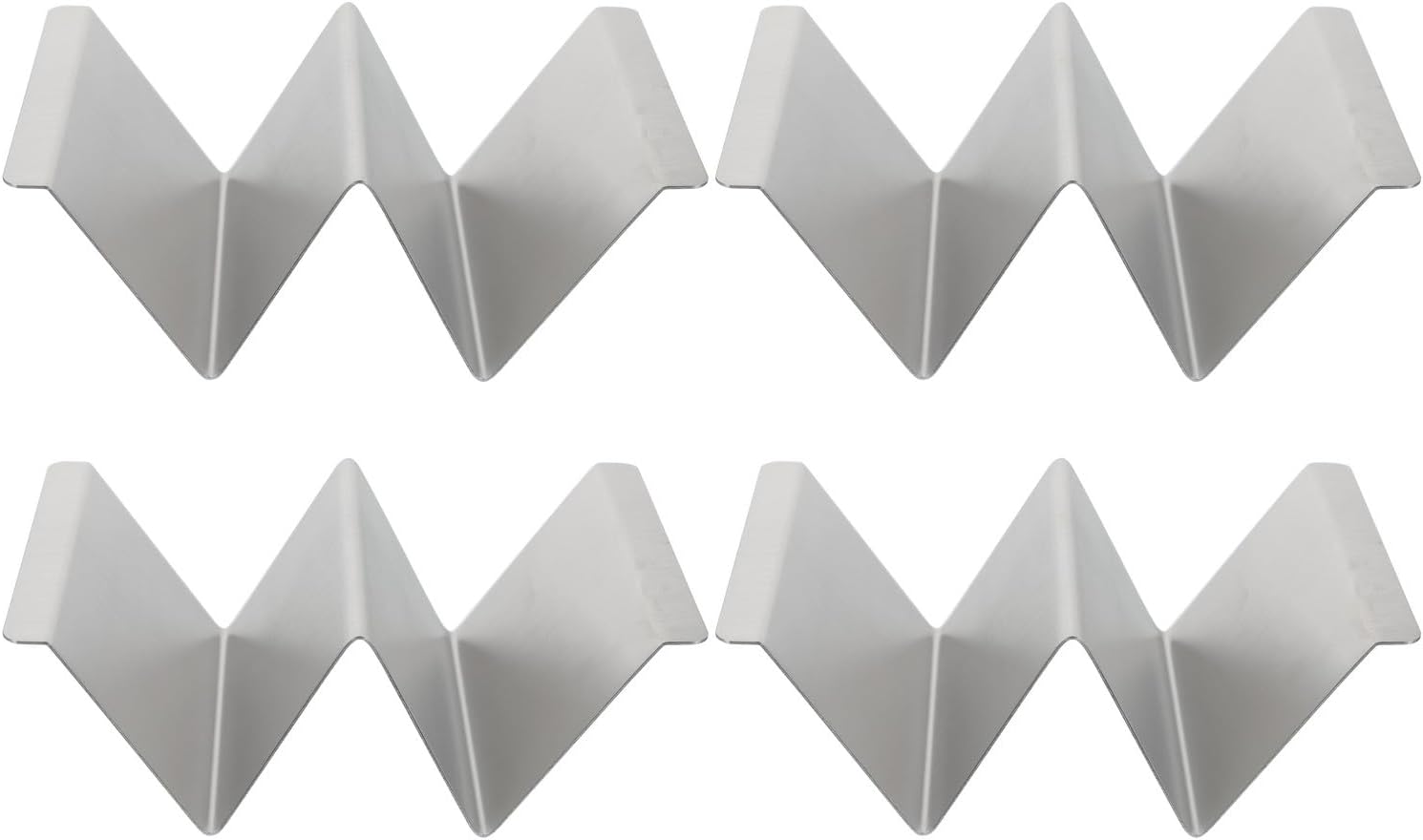 4pcs Stainless Steel Taco Holders Rack Rustproof Keeps Tacos Upright