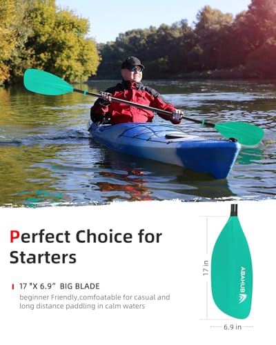 image for Abahub Adjustable Kayak Paddle 230-250 cm/90.5-98.4 Inches Floating Ka