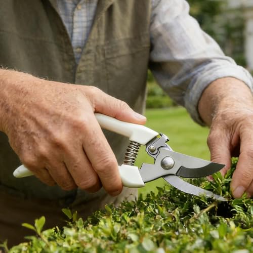 Tijeras de jardinería profesionales de acero inoxidable miniatura 4