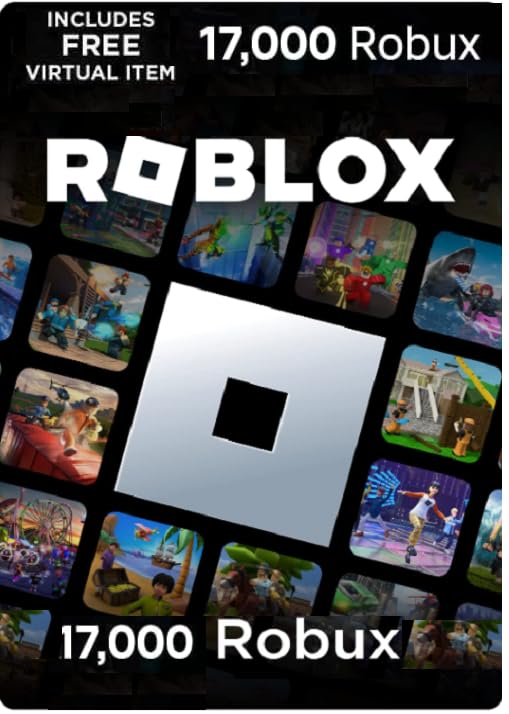 Roblox Code 17,000 Roblox Robux 17000 Credit + Bonus Exclusive Virtual Item Code Only Toy Review India (Iknoor World )