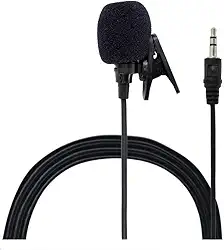 Microfone De Lapela Externo Plug 3.5 130cm