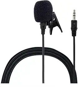 Microfone De Lapela Externo Plug 3.5 130cm