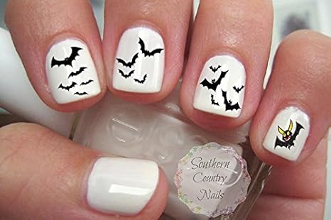 Halloween Bats Nail Art Decals