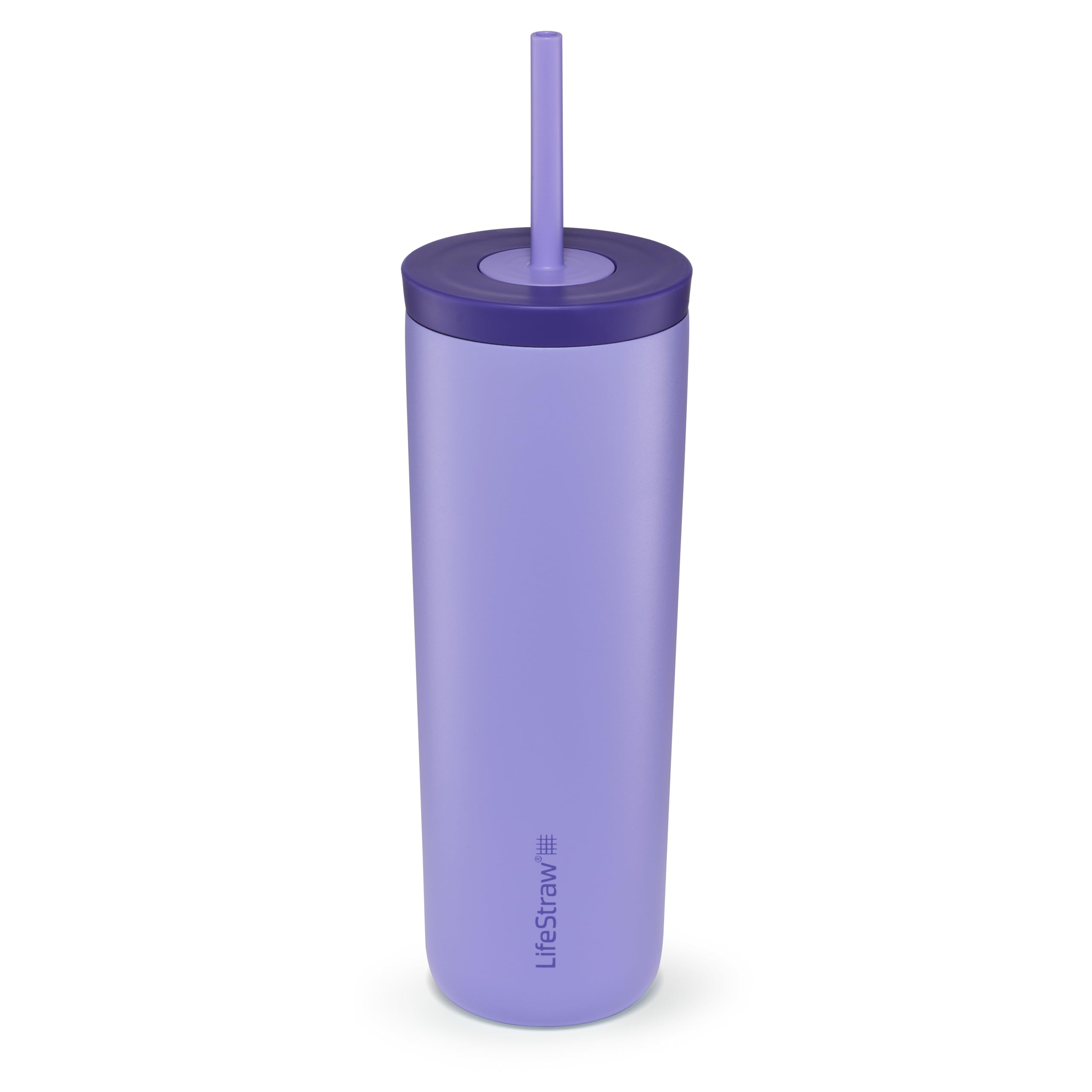 LifeStraw Go Series Tumbler 18oz Stainless Steel Thistle Purple
