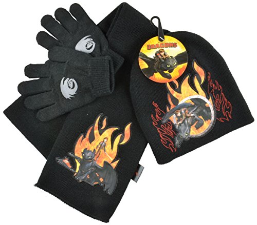 Preisvergleich Produktbild DreamworksDragon Winter 3er Set, schwarz