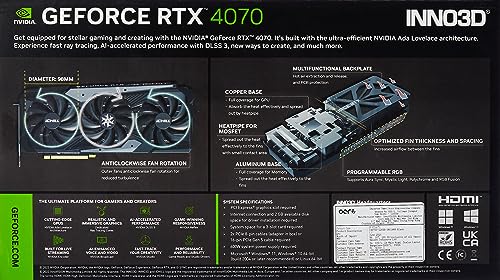 Image of INNO3D GEFORCE RTX 4070 ICHILL X3 12GB GDDR6X 192-bit I PCI-E 4.0 X16 Gaming Graphic Card - C40703-126XX-186148H